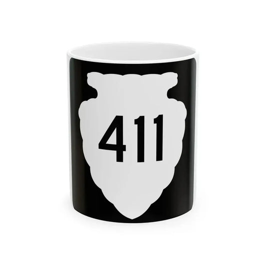 MT-sec-411 (Montana) (Road Sign) White Coffee Mug 11oz - Go Mug Yourself
