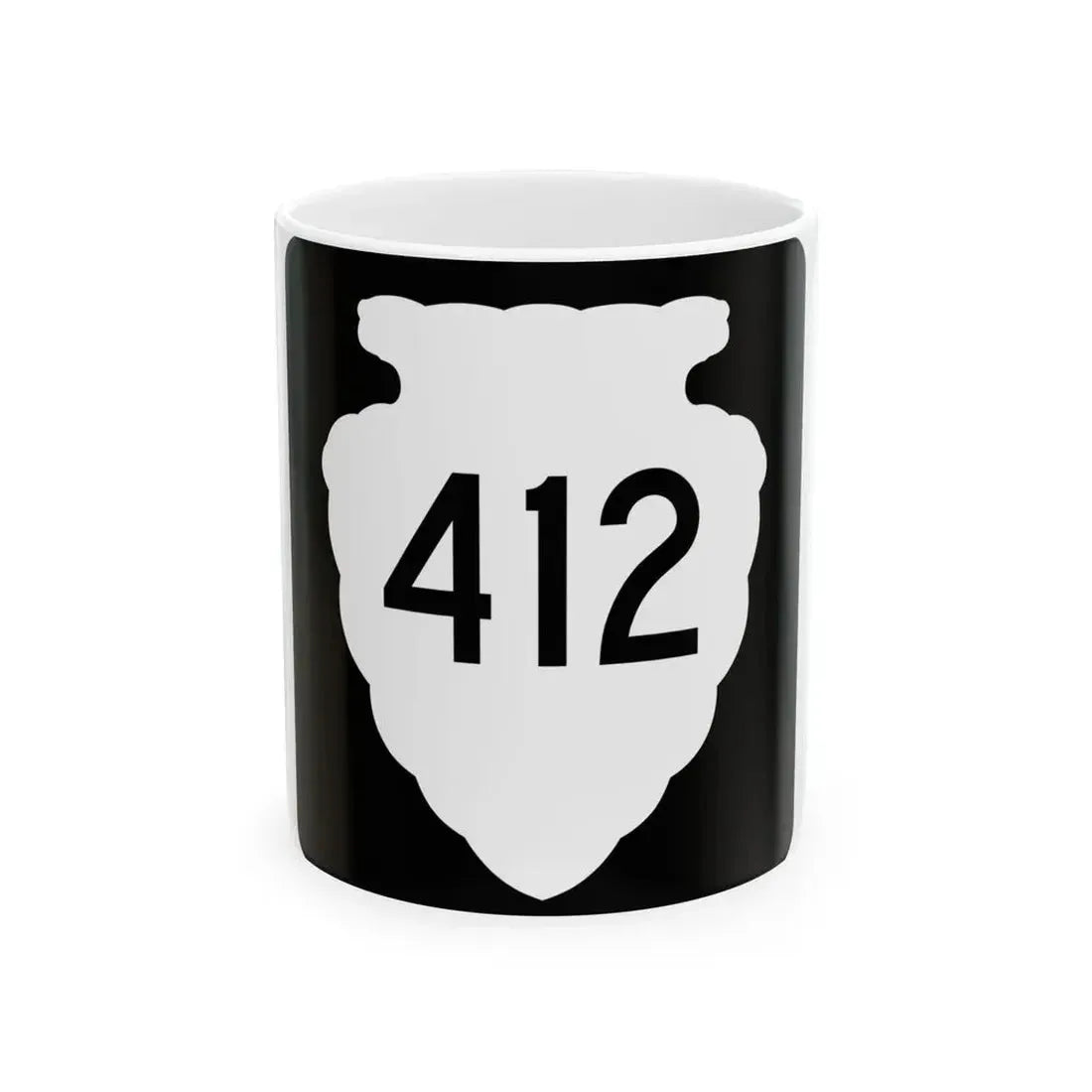 MT-sec-412 (Montana) (Road Sign) White Coffee Mug 11oz - Go Mug Yourself