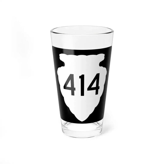 MT-sec-414 (Montana) (Road Sign) Pint Glss 16oz 16oz - Go Mug Yourself