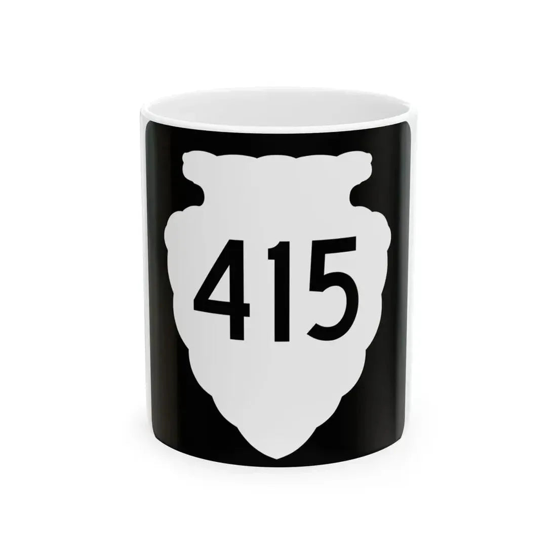 MT-sec-415 (Montana) (Road Sign) White Coffee Mug 11oz - Go Mug Yourself