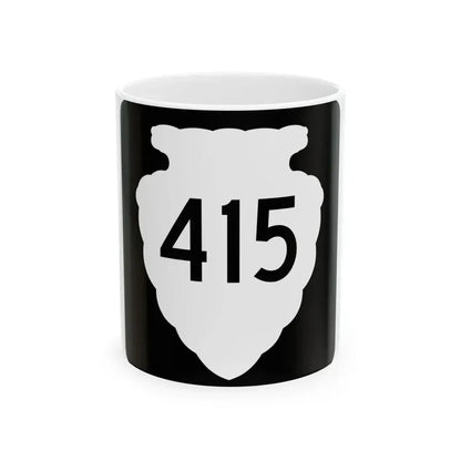 MT-sec-415 (Montana) (Road Sign) White Coffee Mug 11oz - Go Mug Yourself