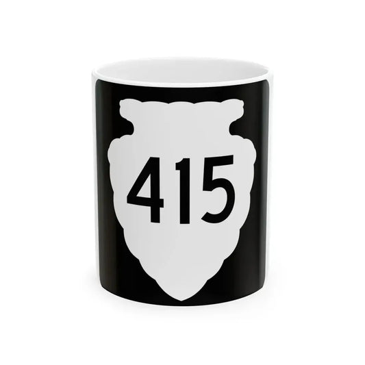 MT-sec-415 (Montana) (Road Sign) White Coffee Mug 11oz - Go Mug Yourself