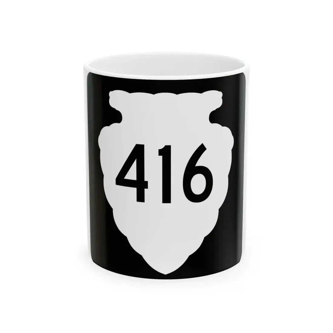 MT-sec-416 (Montana) (Road Sign) White Coffee Mug 11oz - Go Mug Yourself