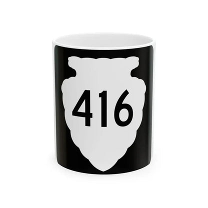 MT-sec-416 (Montana) (Road Sign) White Coffee Mug 11oz - Go Mug Yourself