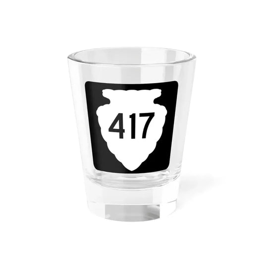 MT-sec-417 (Montana) (Road Sign) Shot Glass 1.5oz 1.5oz - Go Mug Yourself