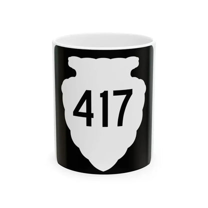 MT-sec-417 (Montana) (Road Sign) White Coffee Mug 11oz - Go Mug Yourself