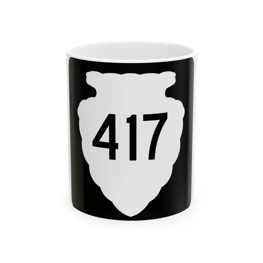 MT-sec-417 (Montana) (Road Sign) White Coffee Mug 11oz - Go Mug Yourself