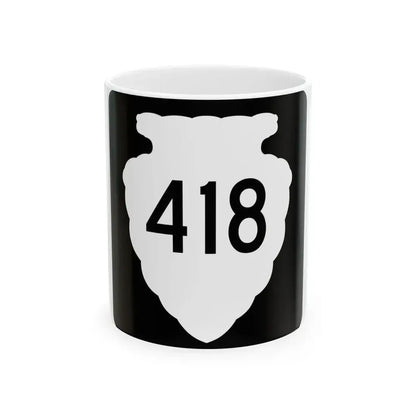 MT-sec-418 (Montana) (Road Sign) White Coffee Mug 11oz - Go Mug Yourself