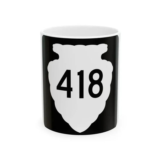 MT-sec-418 (Montana) (Road Sign) White Coffee Mug 11oz - Go Mug Yourself