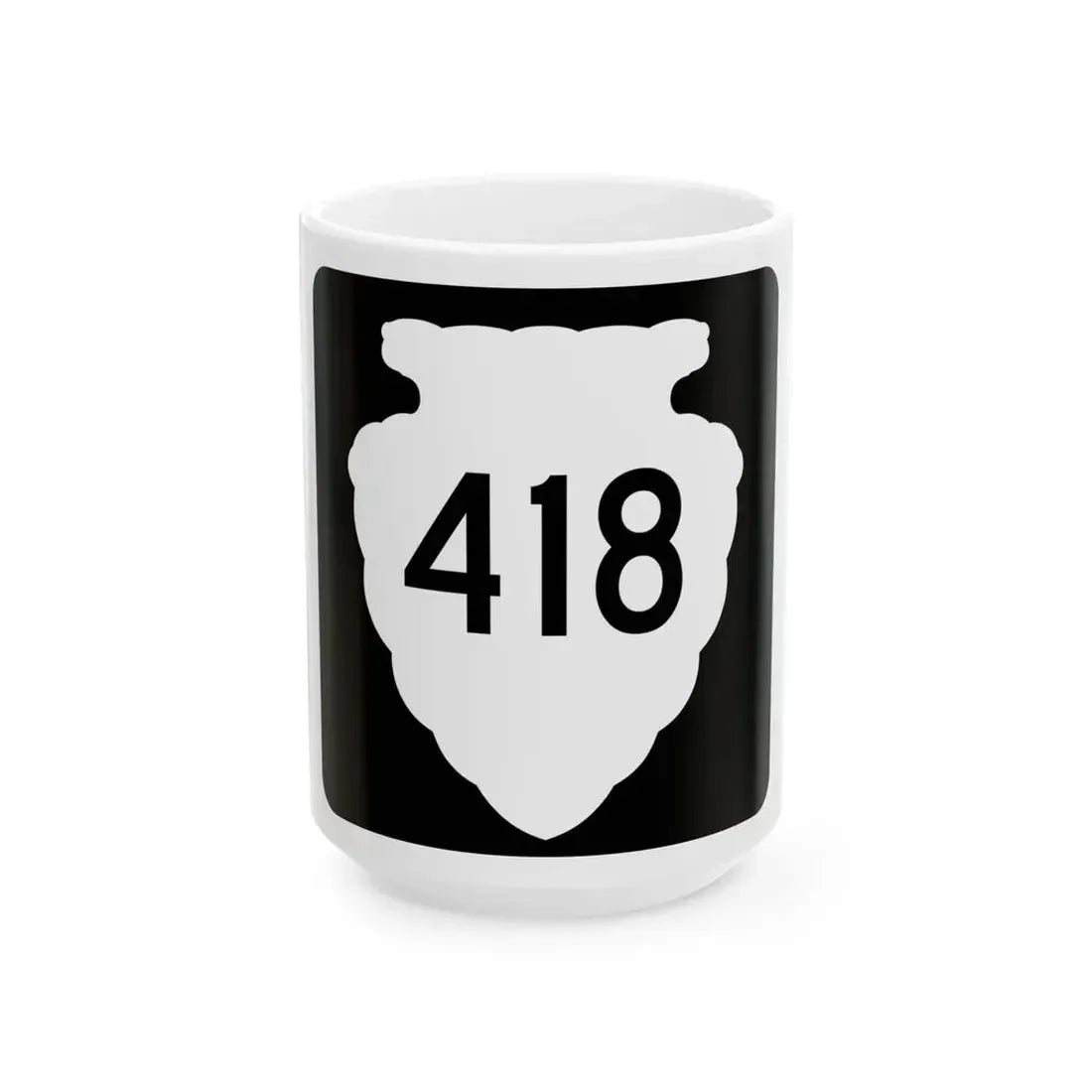 MT-sec-418 (Montana) (Road Sign) White Coffee Mug 15oz - Go Mug Yourself
