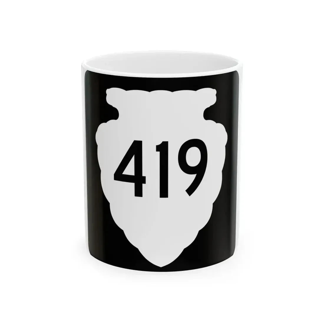 MT-sec-419 (Montana) (Road Sign) White Coffee Mug 11oz - Go Mug Yourself