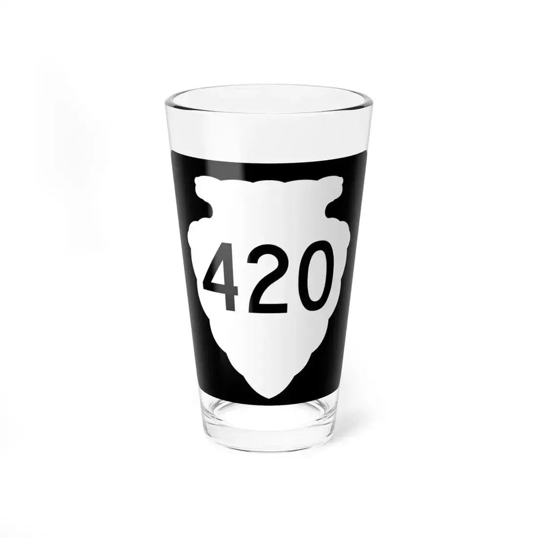 MT-sec-420 (Montana) (Road Sign) Pint Glass 16oz 16oz - Go Mug Yourself