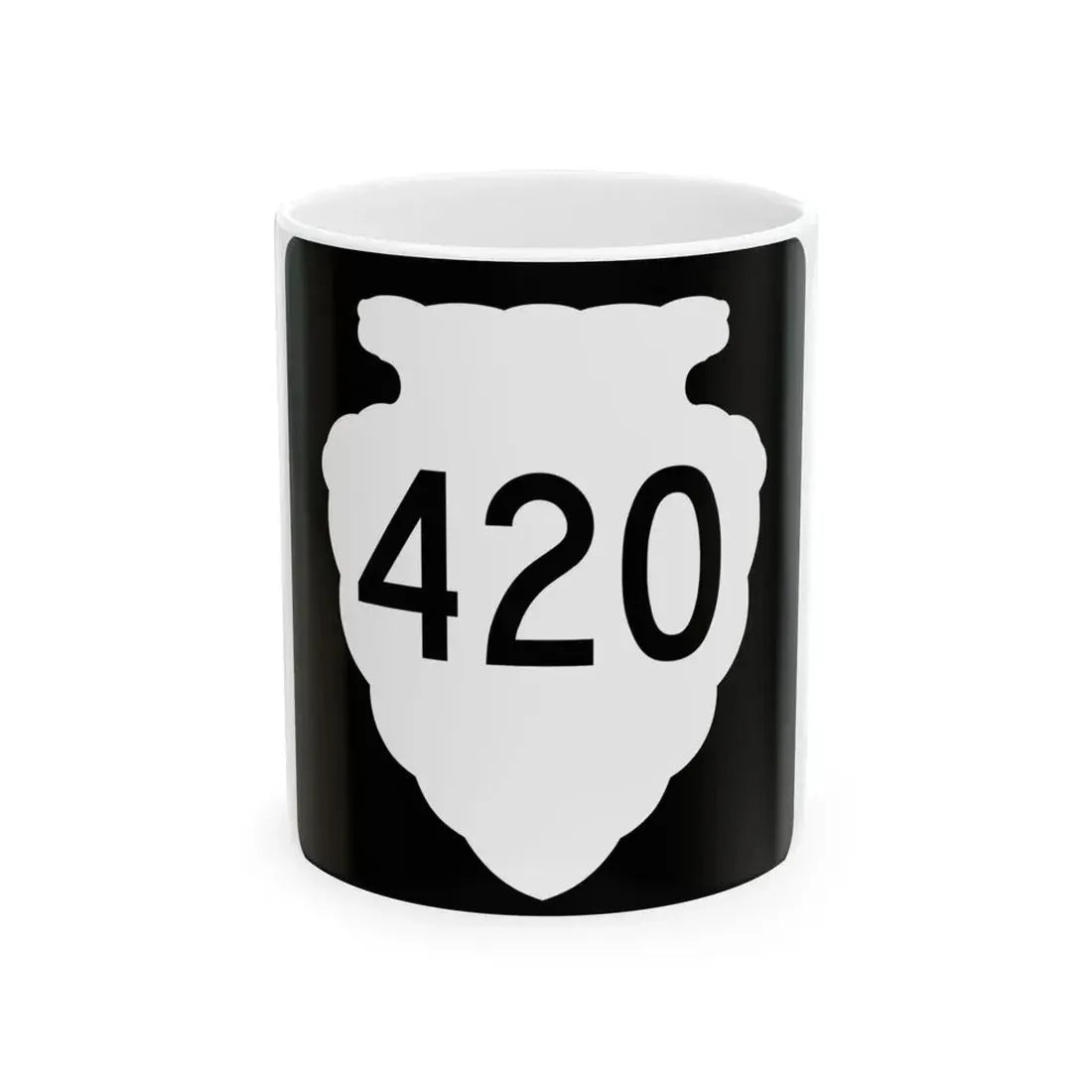 MT-sec-420 (Montana) (Road Sign) White Coffee Mug 11oz - Go Mug Yourself