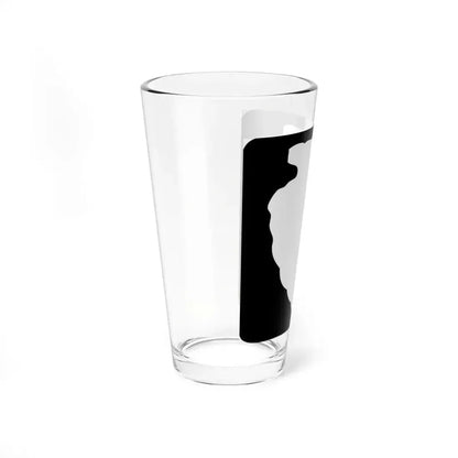 MT-sec-blank (Montana) (Road Sign) Pint Glass 16oz - Go Mug Yourself