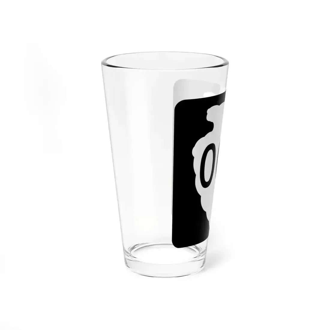MT-sec-temp (Montana) (Road Sign) Pint Glass 16oz - Go Mug Yourself
