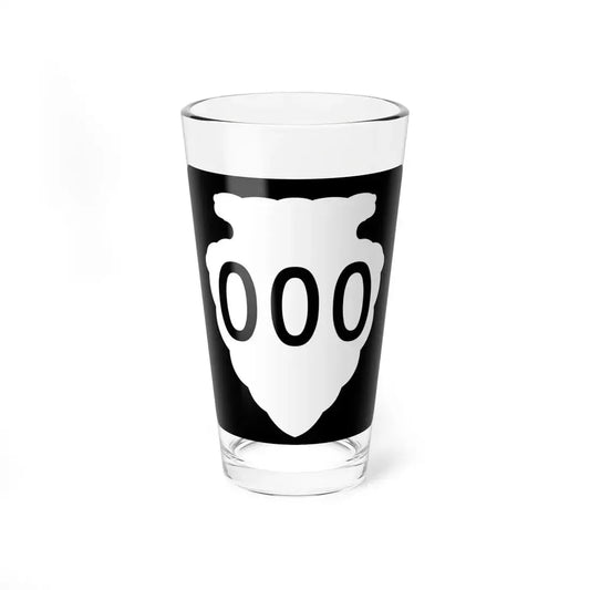 MT-sec-temp (Montana) (Road Sign) Pint Glss 16oz 16oz - Go Mug Yourself