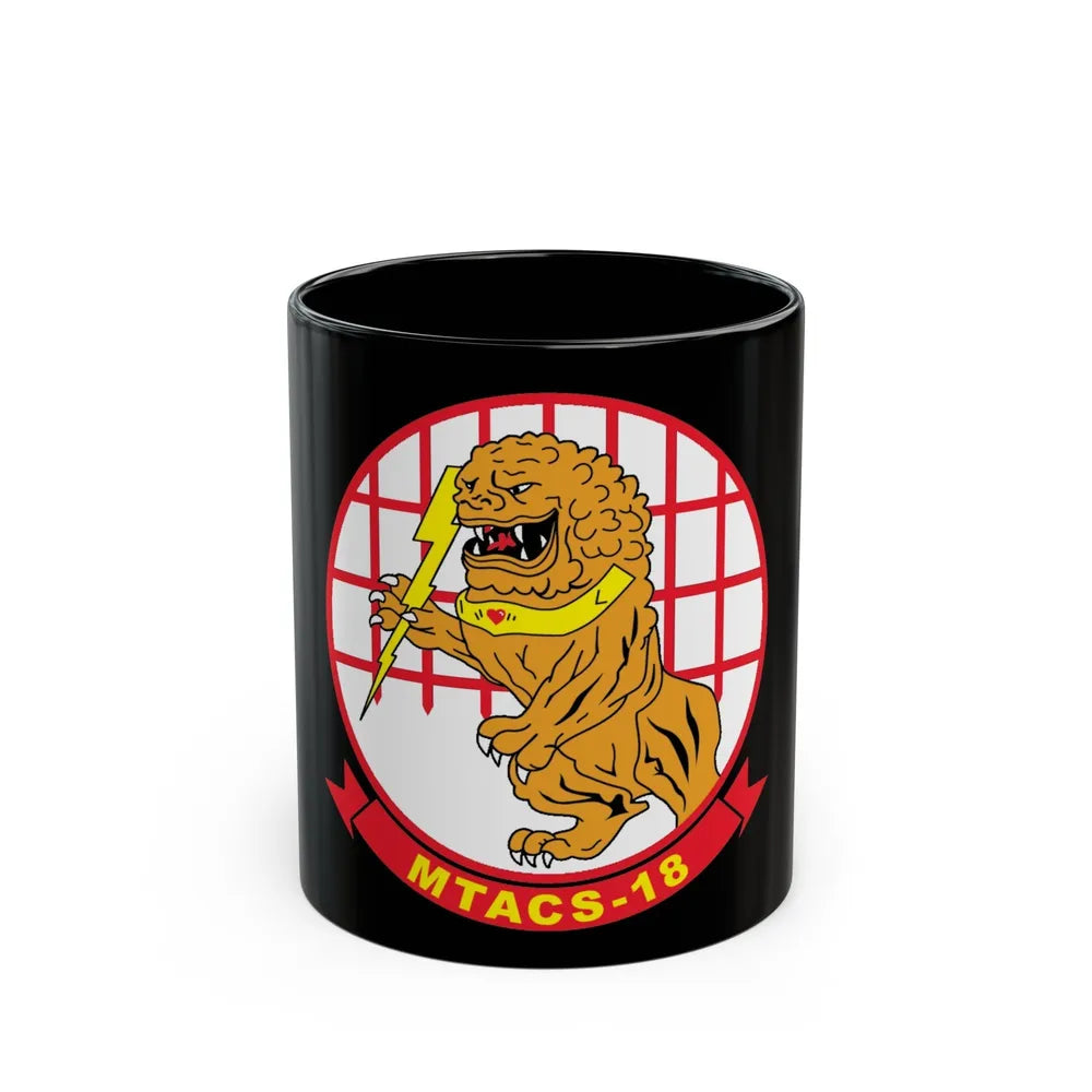 MTACS 18 (USMC) Black Coffee Mug-11oz-Go Mug Yourself