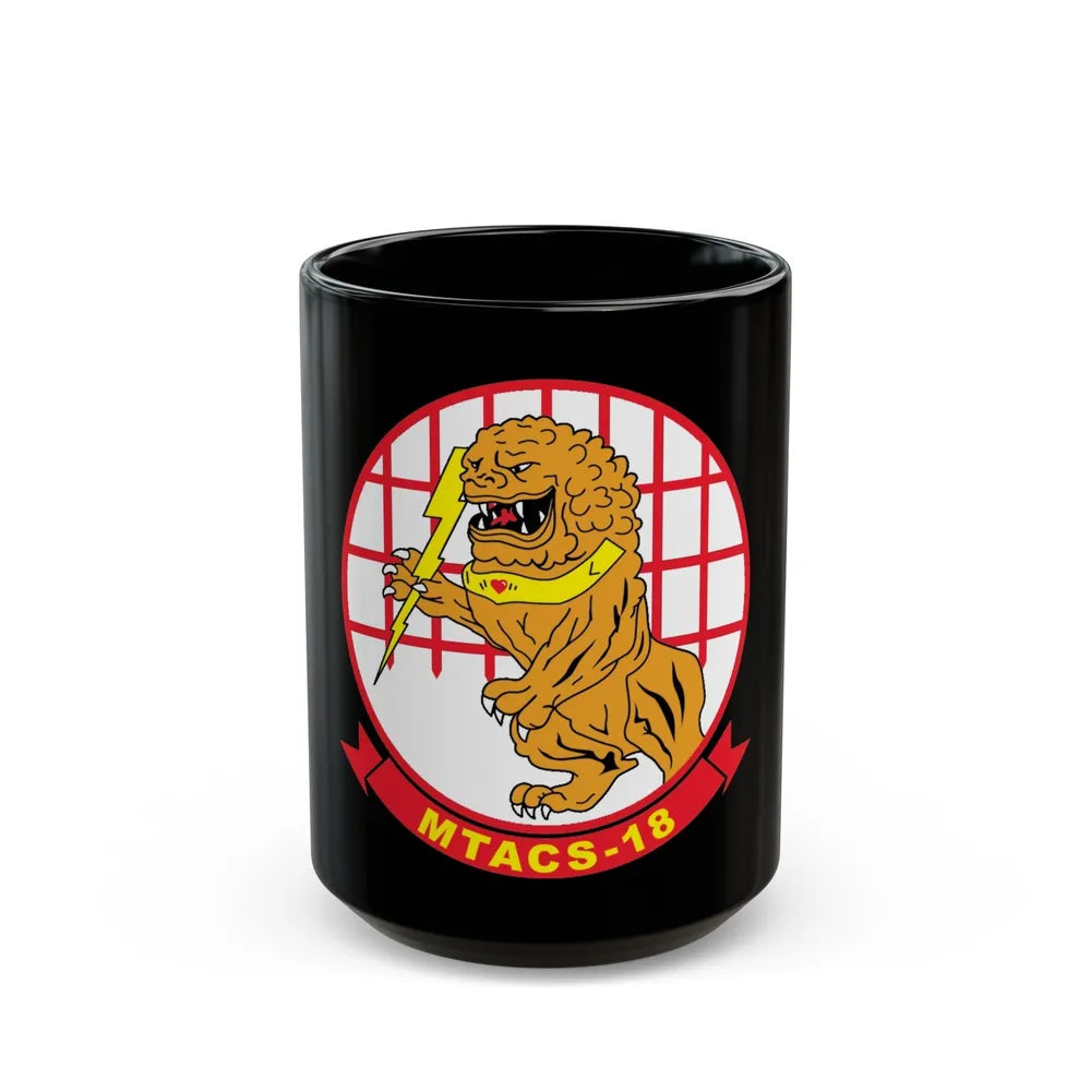 MTACS 18 (USMC) Black Coffee Mug-15oz-Go Mug Yourself