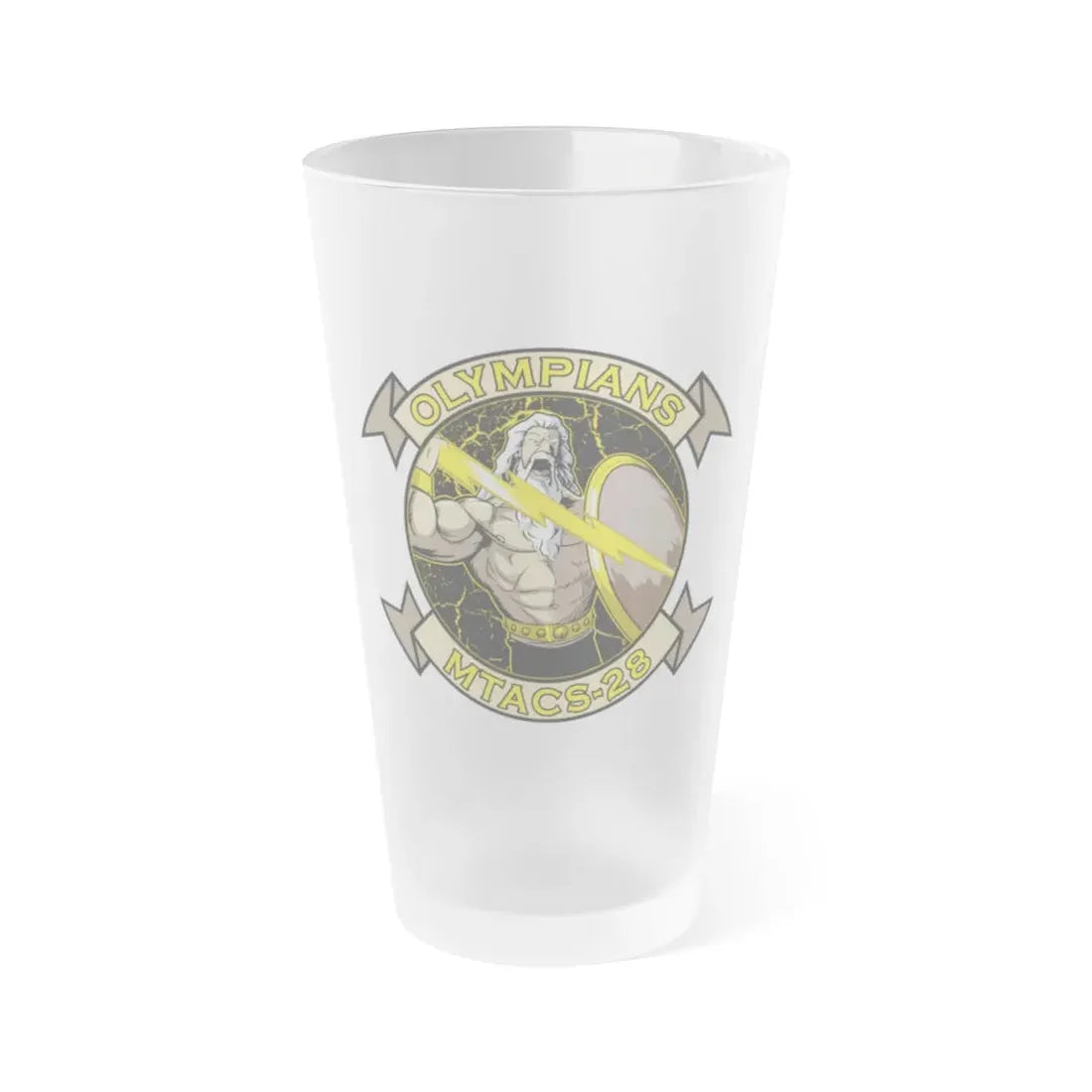 MTACS 28 Olympians (USMC) Frosted Pint Glass 16oz Default Title - Go Mug Yourself