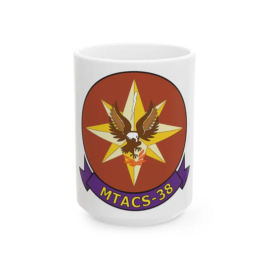 MTACS 38 Fire Chickens (USMC) White Coffee Mug-15oz-Go Mug Yourself