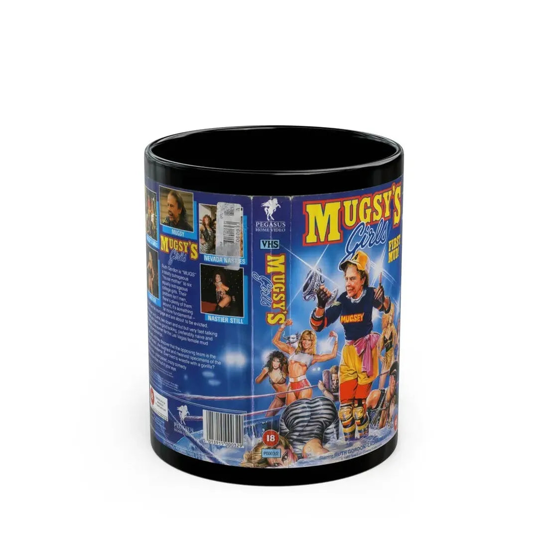 MUGSYS GIRLS (VHS COVER) - Black Coffee Mug 11oz - Go Mug Yourself