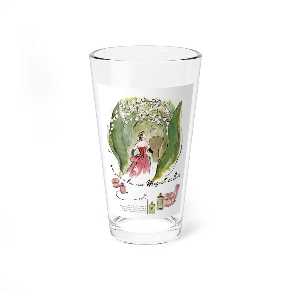 Muguet des Bois, advertisement, Cosmopolitan, May 1947 (Magazine Illustration) Pint Glass 16oz-16oz-Go Mug Yourself