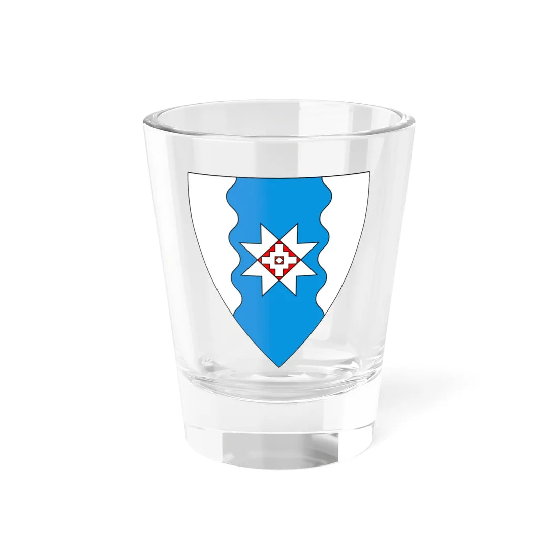Muhu Valla vapp (Estonia) (Coat of Arms) Shot Glass 1.5oz 1.5oz - Go Mug Yourself