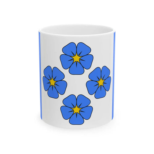 Mulgi valla lipp (Estonia) White Coffee Mug 11oz - Go Mug Yourself