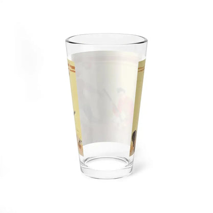 Mullin's Pretty Blind Mate, Collier's magazine story illustration, circa 1945 (Magazine Illustration) Pint Glass 16oz - Go Mug Yourself