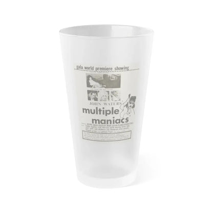 MULTIPLE MANIACS 1970 Movie Poster - Frosted Pint Glass 16oz 16oz Frosted - Go Mug Yourself