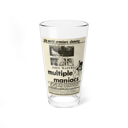 MULTIPLE MANIACS 1970 Movie Poster - Pint Glass 16oz-16oz-Go Mug Yourself