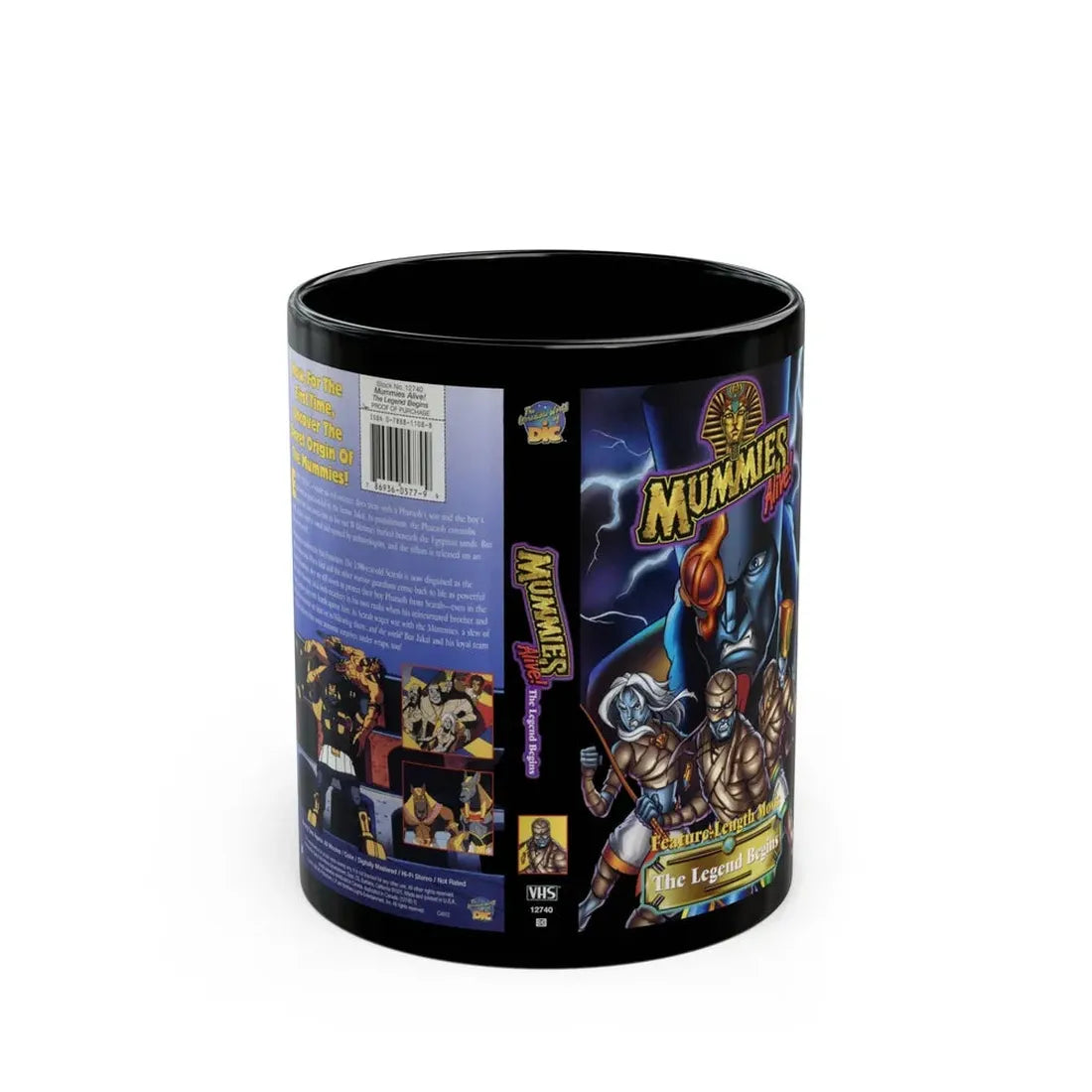 MUMMIES ALIVE (VHS COVER) - Black Coffee Mug 11oz - Go Mug Yourself
