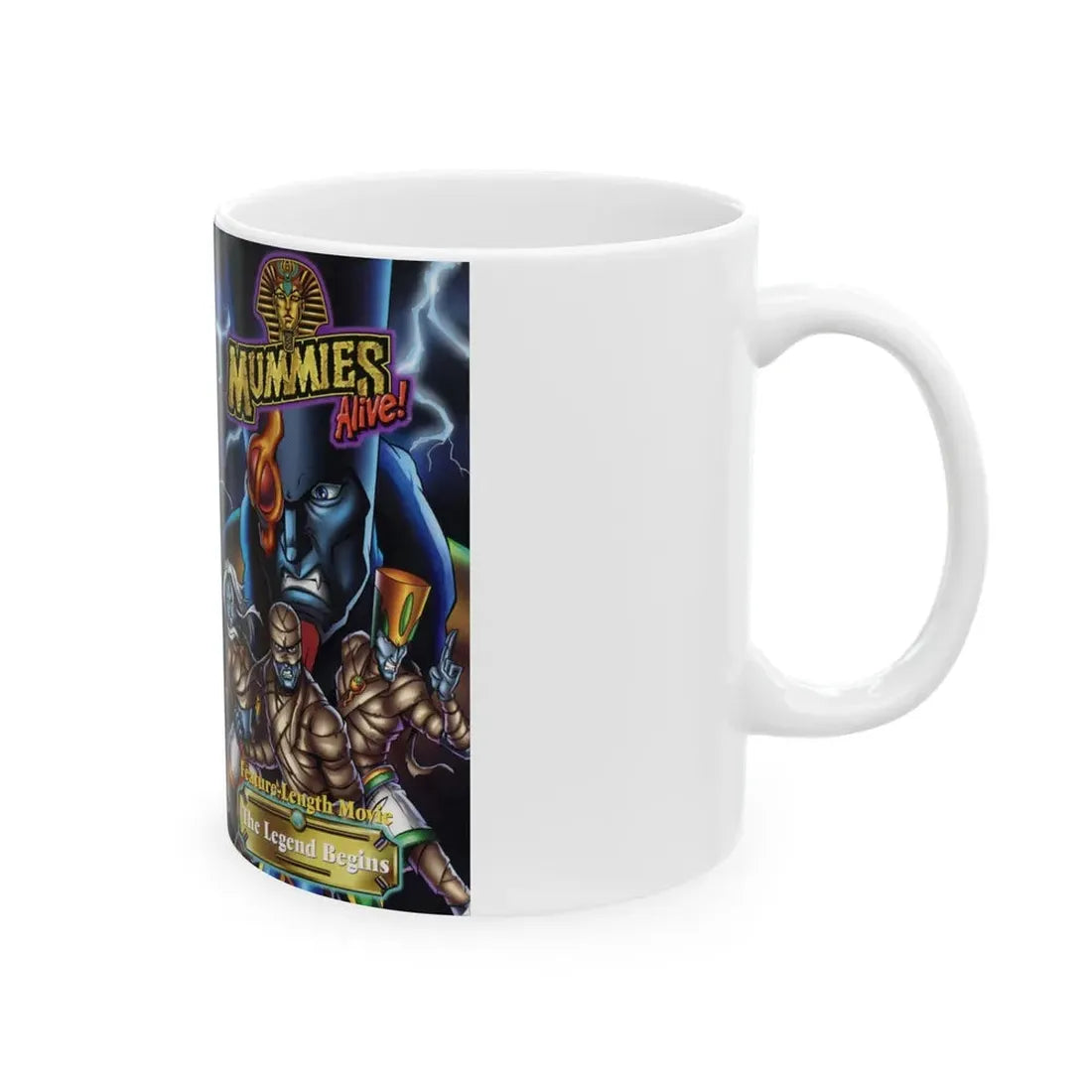 MUMMIES ALIVE (VHS COVER) - White Coffee Mug - Go Mug Yourself