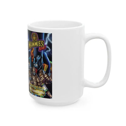 MUMMIES ALIVE (VHS COVER) - White Coffee Mug - Go Mug Yourself