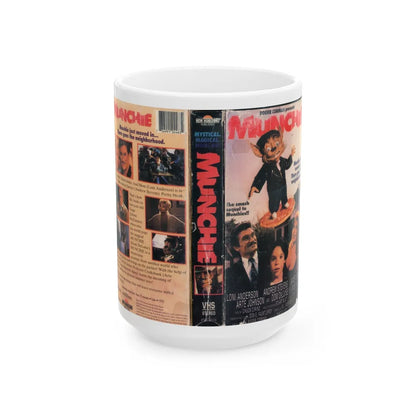 MUNCHIE (VHS COVER) - White Coffee Mug-15oz-Go Mug Yourself