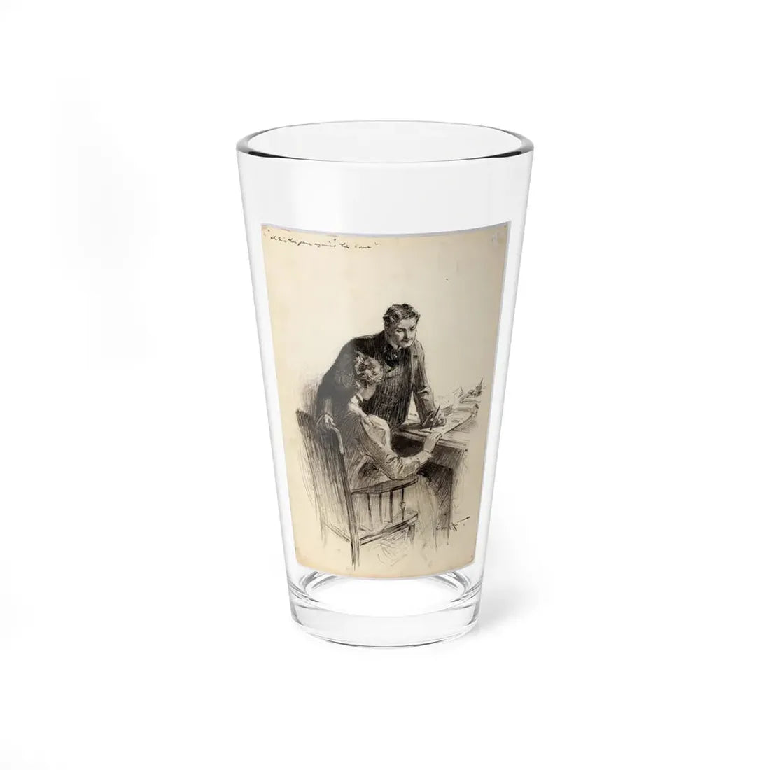 Munsey's Magazine Illustration (Magazine Illustration) Pint Glass 16oz 16oz - Go Mug Yourself