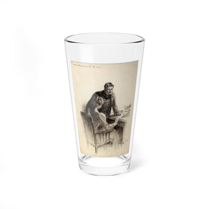 Munsey's Magazine Illustration (Magazine Illustration) Pint Glass 16oz-16oz-Go Mug Yourself