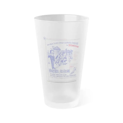 MUNSTER, GO HOME 1966 Movie Poster - Frosted Pint Glass 16oz 16oz Frosted - Go Mug Yourself