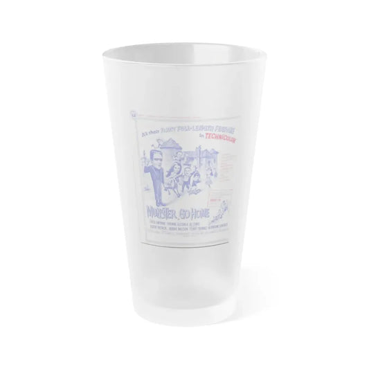 MUNSTER, GO HOME 1966 Movie Poster - Frosted Pint Glass 16oz 16oz Frosted - Go Mug Yourself