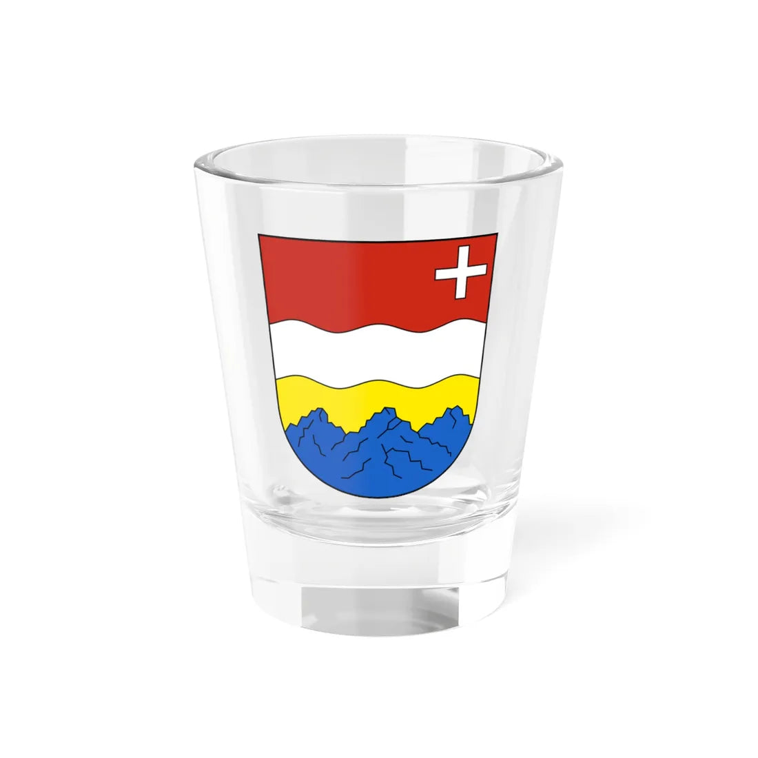 Muotathal-blazon (Switzerland) (Coat of Arms) Shot Glass 1.5oz 1.5oz - Go Mug Yourself