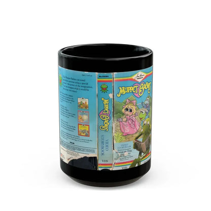 MUPPET BABIES VIDEO STORYBOOK (VHS COVER) - Black Coffee Mug 15oz - Go Mug Yourself