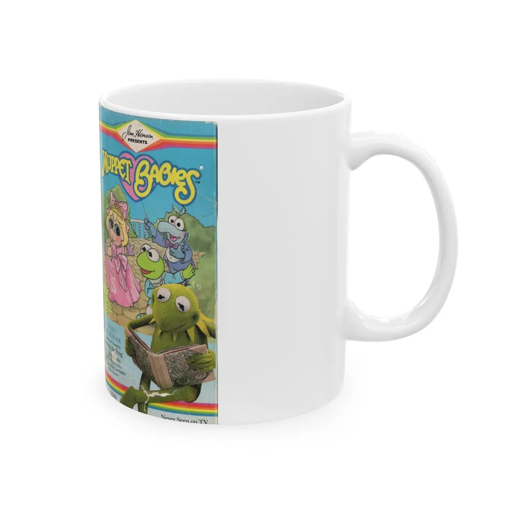 MUPPET BABIES VIDEO STORYBOOK (VHS COVER) - White Coffee Mug-Go Mug Yourself