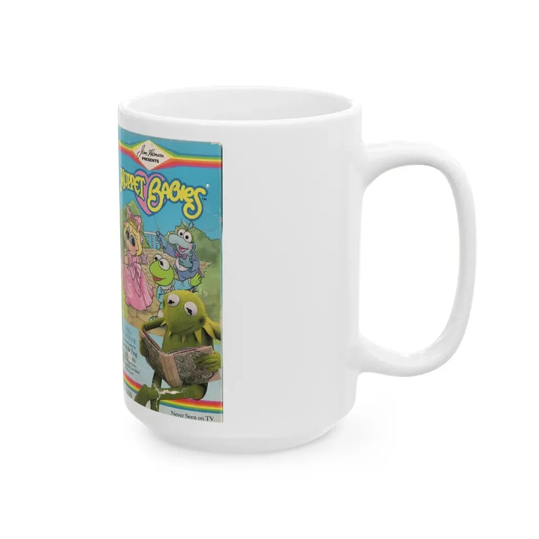 MUPPET BABIES VIDEO STORYBOOK (VHS COVER) - White Coffee Mug - Go Mug Yourself