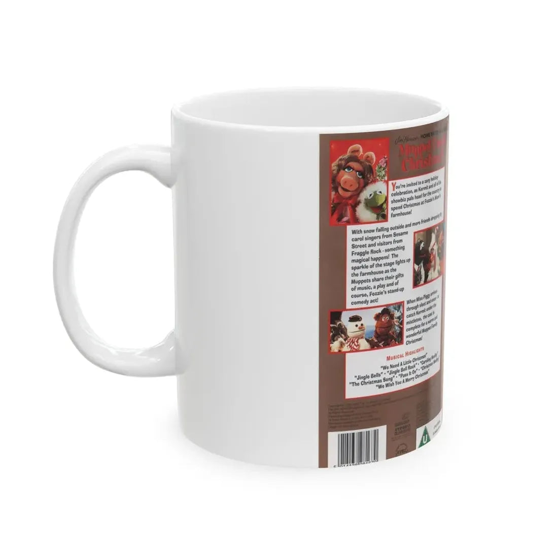 MUPPET FAMILY CHRISTMAS (VHS COVER) - White Coffee Mug - Go Mug Yourself