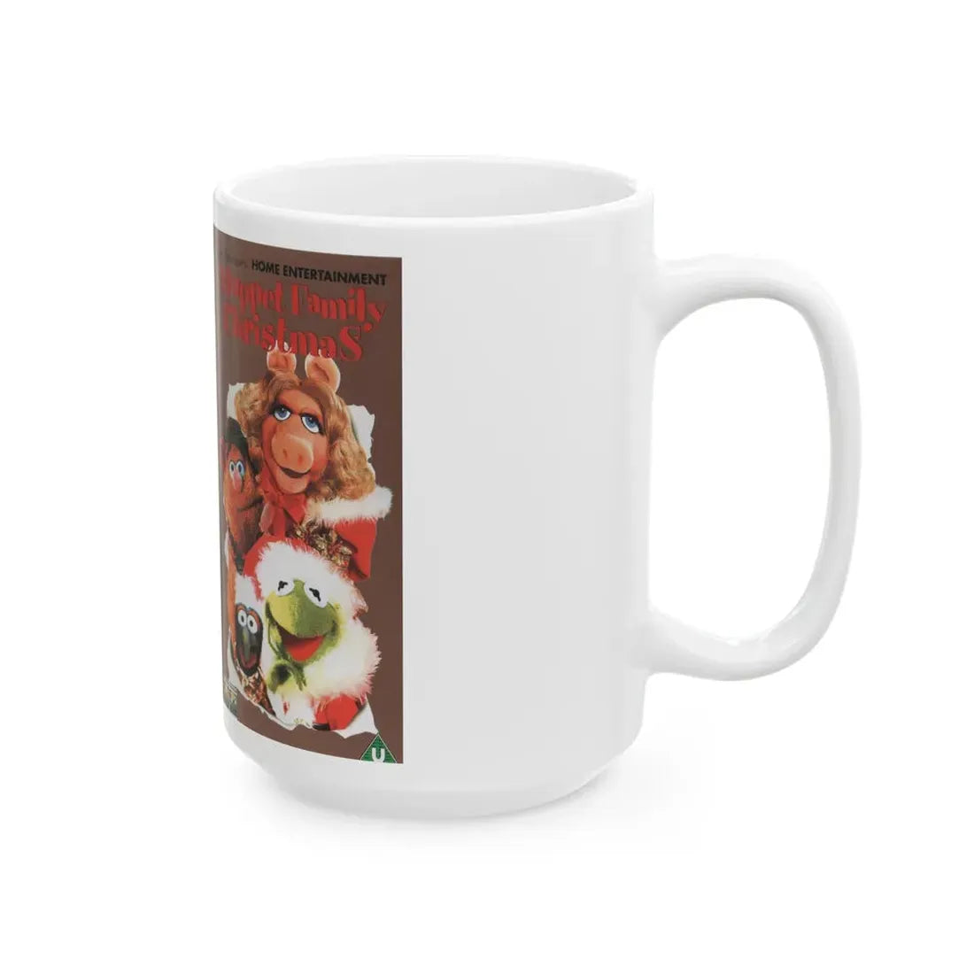 MUPPET FAMILY CHRISTMAS (VHS COVER) - White Coffee Mug - Go Mug Yourself