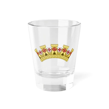 Mural Crown of Administrative Regions of Portugal (Portugal) (Coat of Arms) Shot Glass 1.5oz 1.5oz - Go Mug Yourself