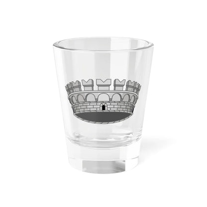 Mural Crown of Italian Comune (Italy) (Coat of Arms) Shot Glass 1.5oz 1.5oz - Go Mug Yourself