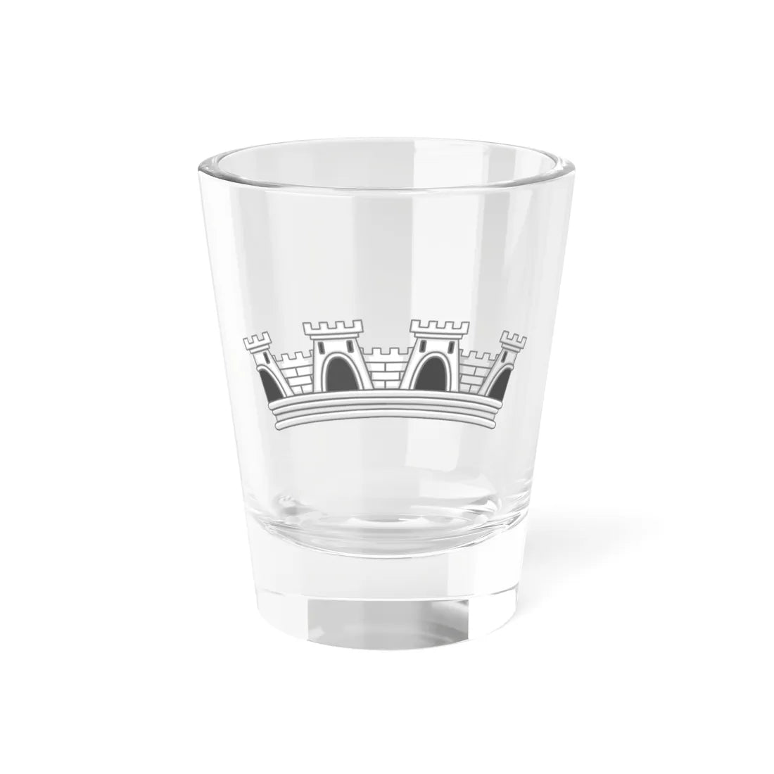 Mural Crown of Town - Portugal (Portugal) (Coat of Arms) Shot Glass 1.5oz 1.5oz - Go Mug Yourself