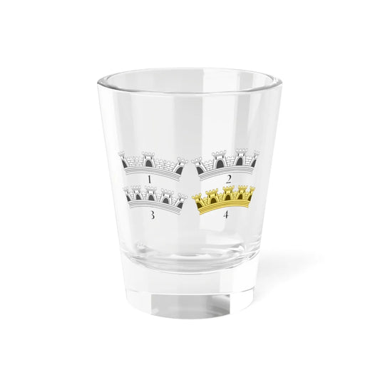 Mural Crowns - Portugal (Portugal) (Coat of Arms) Shot Glass 1.5oz 1.5oz - Go Mug Yourself