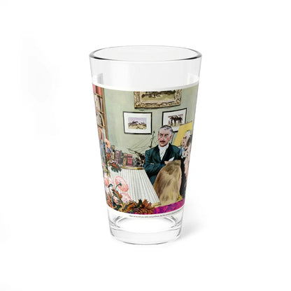 Murder At Pigeonsford House, 1942 (Magazine Illustration) Pint Glass 16oz-16oz-Go Mug Yourself